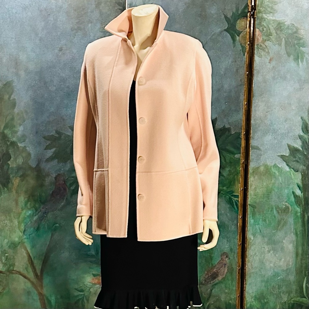 Linda Allard Ellen Tracy size 6. 100% wool - Barbie Inspired light Pink. - Picture 3 of 9